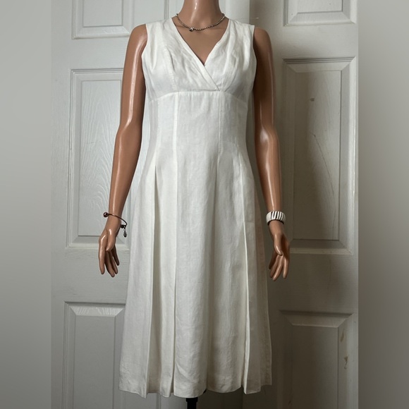 New Brooks Brothers Irish Linen White Dress. Sz 0 - Picture 16 of 16